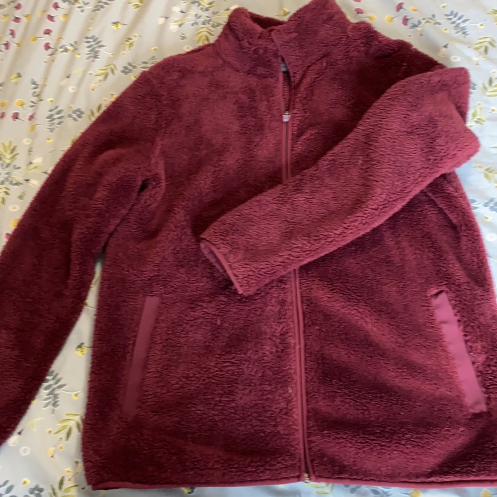 Shamballa faux fur zip up jacket